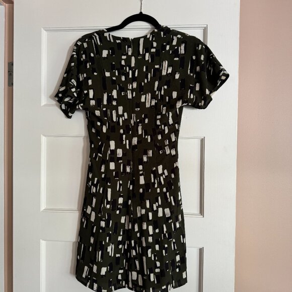 Staud Walter Mini Dress in Army Green - Picture 5 of 5